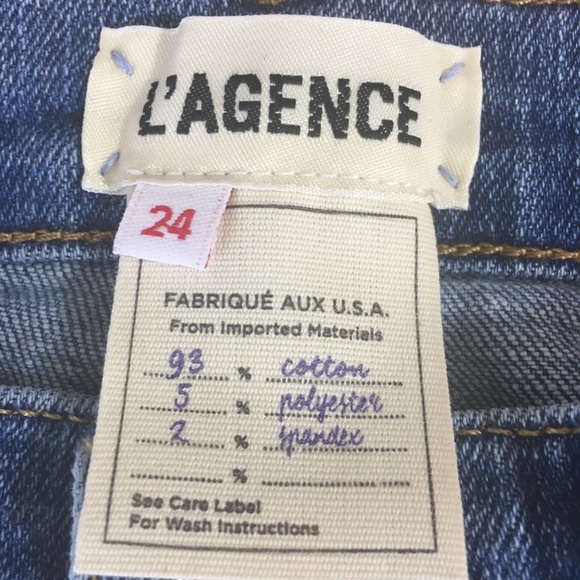L’Agence Daria High Rise Crop Distressed Jean - Picture 13 of 15